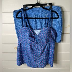 Sears Plus Size 2X Two-Piece Tankini